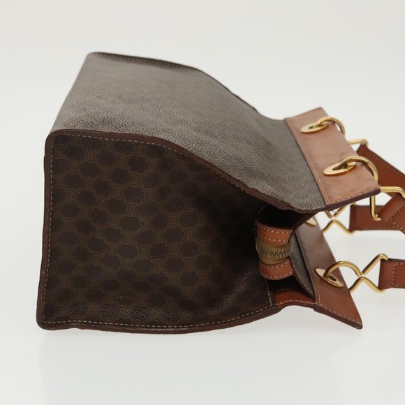 Celine Macadam Handbag Macadam with leather Brown Canvas - Picture 3 of 10